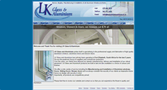 Desktop Screenshot of lkglassandaluminium.co.za